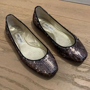 Jimmy Choo Sequin Ballet Flats